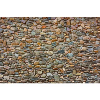 Vlies Fotótapéta - Pebble wall - 375x250 cm