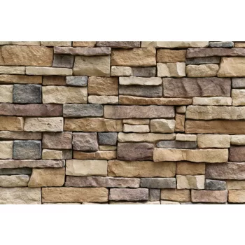Vlies Fotótapéta - Textured stone wall - 375x250 cm