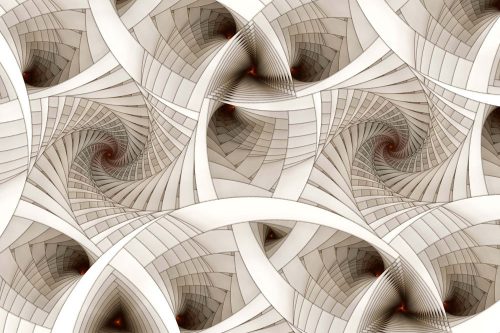 Vlies Fotótapéta - Digital abstract spiral - 375x250 cm