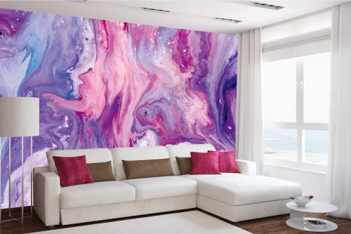 Vlies Fotótapéta - Acrylic texture with marble pattern - 375x250 cm