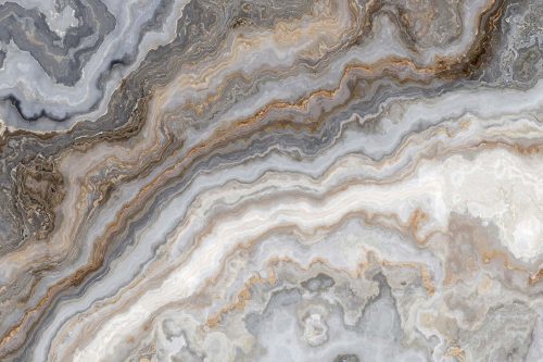 Vlies Fotótapéta -  grey curly marble - 375x250 cm