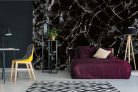 BLACK MARBLE DECORATIVE DESIGN fotótapéta, poszter, vlies alapanyag, 375x250 cm