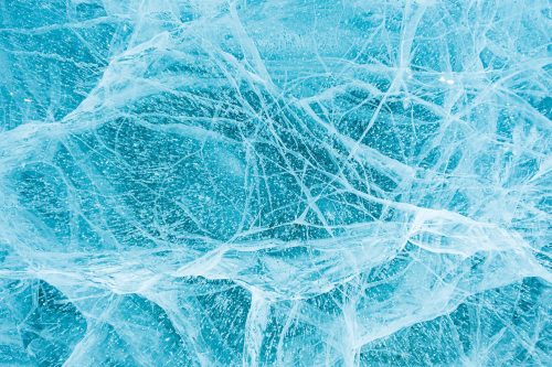 Vlies Fotótapéta - blue ice with cracks - 375x250 cm