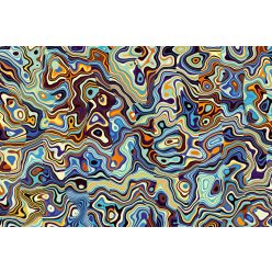   Vlies Fotótapéta - Geometrical wavy fractal image - 375x250 cm