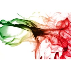   Vlies Fotótapéta - colored smoke on white background - 375x250 cm