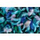 Vlies Fotótapéta -  blue, green and pink feathers  - 375x250 cm