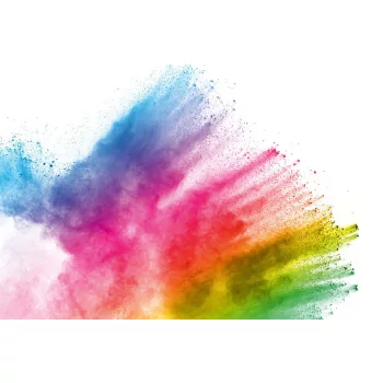 Vlies Fotótapéta - Colorful powder explosion - 375x250 cm