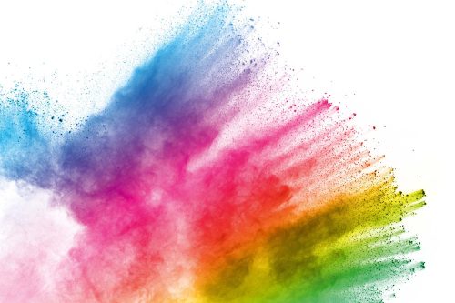 Vlies Fotótapéta - Colorful powder explosion - 375x250 cm