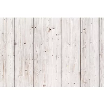 Vlies Fotótapéta - Old white wooden wall - 375x250 cm
