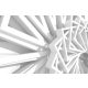 Vlies Fotótapéta - Abstract White Geometric Pattern  - 375x250 cm
