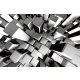 Vlies Fotótapéta - Abstract dynamic metal block - 375x250 cm