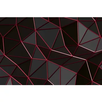 Vlies Fotótapéta - Futuristic polygonal shape - 375x250 cm