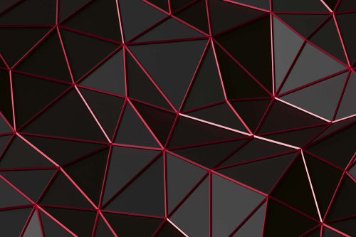 Vlies Fotótapéta - Futuristic polygonal shape - 375x250 cm