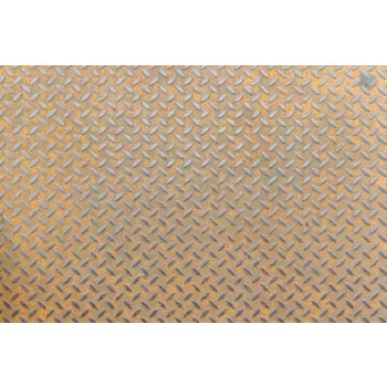   Vlies Fotótapéta - stainless steel floor plate texture - 375x250 cm