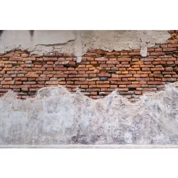   Vlies Fotótapéta - Empty Old Brick Wall Texture - 375x250 cm