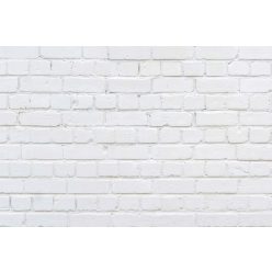 Vlies Fotótapéta - White wall of bricks - 375x250 cm