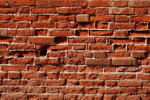 Vlies Fotótapéta - Empty Old Brick Wall Texture - 375x250 cm
