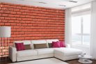 Vlies Fotótapéta - design of wall background bricks - 375x250 cm