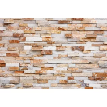 Vlies Fotótapéta - Natural stone wall - 375x250 cm