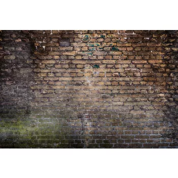   Vlies Fotótapéta - Old Vintage Dirty Brick Wall - 375x250 cm