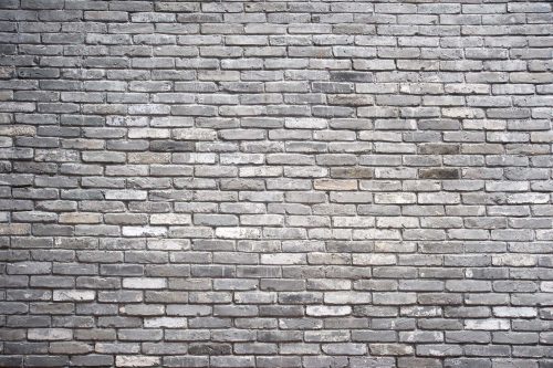 Vlies Fotótapéta - Grey brick wall - 375x250 cm