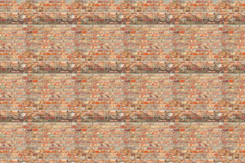 Vlies Fotótapéta - Red Brickwall  Background - 375x250 cm