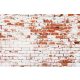 Vlies Fotótapéta - white brick wall - 375x250 cm