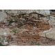 Vlies Fotótapéta - cracked concrete vintage brick wall - 375x250 cm