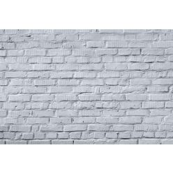 Vlies Fotótapéta - white brick wall texture - 375x250 cm