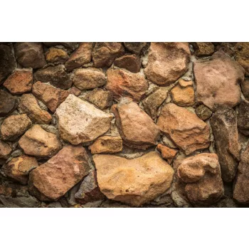 Vlies Fotótapéta - Stone Wall Light - 375x250 cm