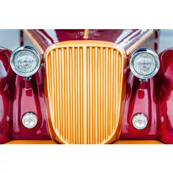 Vlies Fotótapéta - Front design old car - 375x250 cm