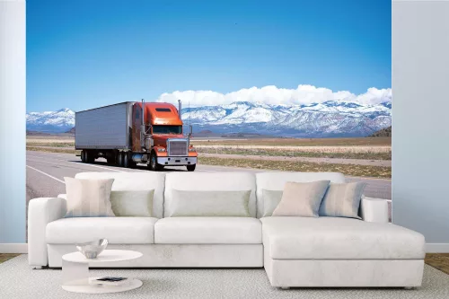 Vlies Fotótapéta - Semi truck - 375x250 cm