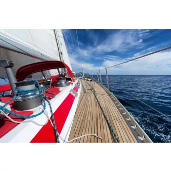 Vlies Fotótapéta - Yacht sailing - 375x250 cm
