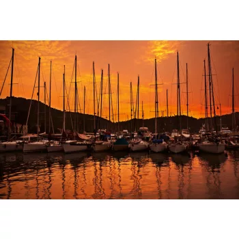 Vlies Fotótapéta - Yacht port - 375x250 cm