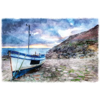 Vlies Fotótapéta - Fishing boat - 375x250 cm