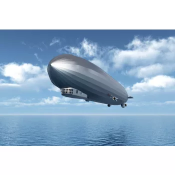 Vlies Fotótapéta - Airship over the ocean - 375x250 cm