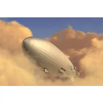 Vlies Fotótapéta - Retro Zeppelin - 375x250 cm