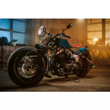 Vlies Fotótapéta - Bobber motorbike - 375x250 cm