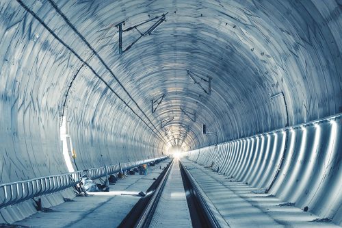 Vlies Fotótapéta - Tunnel construction - 375x250 cm