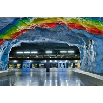 Vlies Fotótapéta - Underground station - 375x250 cm