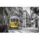 Vlies Fotótapéta - Yellow tram Lisbon - 375x250 cm