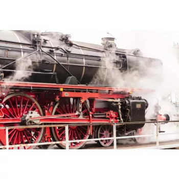 Vlies Fotótapéta - Old vintage locomotive - 375x250 cm