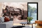 Vlies Fotótapéta - Retro steam train - 375x250 cm