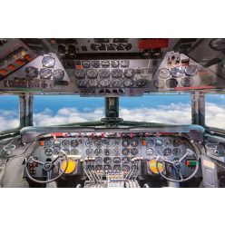 Vlies Fotótapéta - Airplane cockpit wiev - 375x250 cm