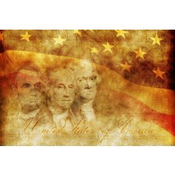   Vlies Fotótapéta - American Presidents Illustration - 375x250 cm