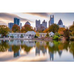 Vlies Fotótapéta - Atlanta Skyline - 375x250 cm