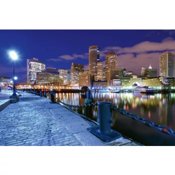 Vlies Fotótapéta - Boston Financial District - 375x250 cm