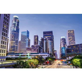 Vlies Fotótapéta - Los Angeles Downtown - 375x250 cm