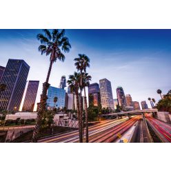   Vlies Fotótapéta - Los Angeles Downtown Landscape - 375x250 cm