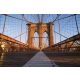 Vlies Fotótapéta - Brooklyn Bridge at Sunrise - 375x250 cm